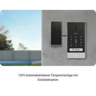 EZVIZ EP7 mit Monitor und Solarpanel