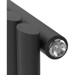 neu.haus Designheizkörper Nore 600 x 1200 mm 857 W schwarz Mittelventil