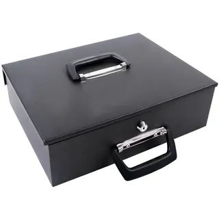 HJH Office Mid.you Geldkassette Schwarz Metall, 35.5x10.5x27.5 cm, Freizeit, Sicherheit