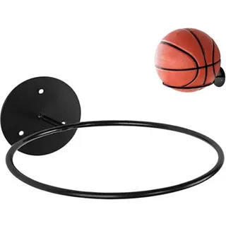 An der Wand montierter Ballhalter, Ballhalter Wand, Wandmontierter Ballhalter aus Metall für Basketball, Fußball, Rugby, Volleyball,