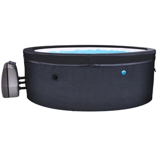 NETSPA Vita 4 Personen Whirlpool Schwarz, Metall, Kunststoff, 70 cm, Freizeit, Pools und Wasserspaß, Whirlpools