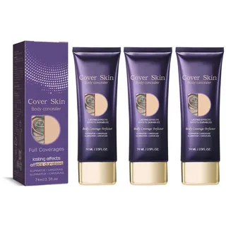 Abdeckcreme für Besenreiser, Tattoo Abdeckung Creme, Camouflage Make Up, Besenreiser Concealer-Creme, Krampfadern Abdecken, Concealer für den Körper, Narben Cover Up Makeup Abdeckung (3PC, 74g)