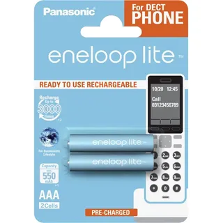 Panasonic Eneloop Lite DECT Micro, AAA 550 mAh, BK-4LCCE/2DE BK-4LCCE/2DE