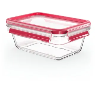 Emsa Clip&Close 850 ml Glas Rot