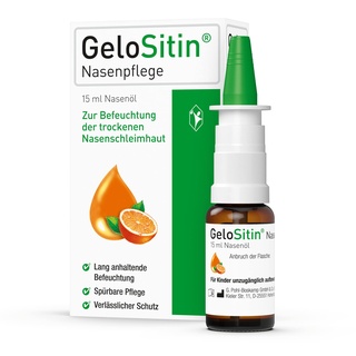 GeloSitin Nasenpflege: Nasenöl gegen trockene Nasenschleimhaut (als Nasenpflegespray), unbedenklich über einen längeren Zeitraum bei trockener Nase anwendbar