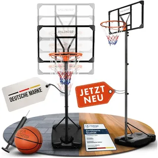VALENESS Basketballkorb VALENESS® Basketballständer Outdoor - verstellbar [135 bis 305 cm] (1-St) Jugendliche