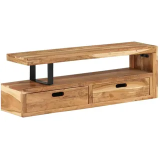 vidaXL TV-Ständer 118-200 x 30 x 40 cm Massivholz Akazie