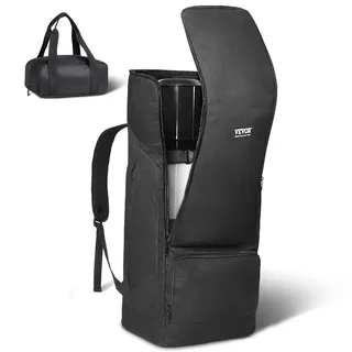Vevor Teleskoptasche, 76cm, Teleskop-Transporttasche mit sicherem Gurt, Taschen und bequemen Schultergurten, stoßdämpfende Teleskop-Tragetasche für optisches Rohr und Stativ, Gegengewichtstasche