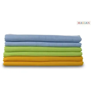 Moltonwindeln, 6er Set, bunt, unisex, 80x80cm