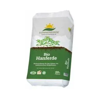 Bio Hanferde von SONNENERDE | Living Soil Grow Erde | Torffrei |  20 Liter