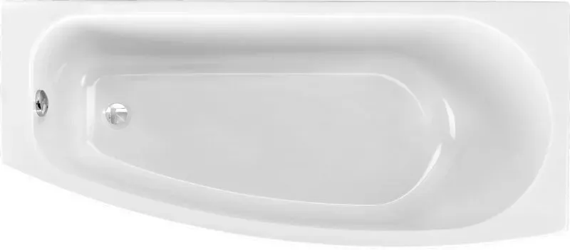 Schröder Raumsparwanne Compact 169 x 74 x 43 cm rechts weiß
