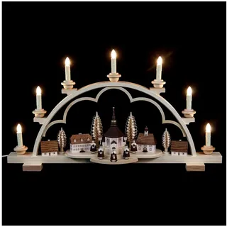 Müller GmbH Müller Schwibbogen Seiffener Dorf elektrisch beleuchtet (230V 50Hz)