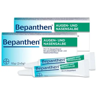 Bayer Bepanthen Augen- und Nasensalbe 2x5mg Doppelpack 1 St