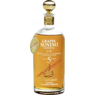Nonino Distillatori Grappa Riserva Antica Cuvée 5 Years Old Cask Strength 59,9% Vol. 0,7l in Geschenkbox
