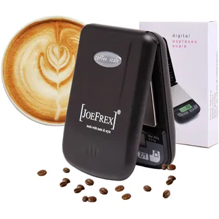 Kaffeewaage Barista | Espresso waage Klein | Barista waage mit LCD Display | Espressowaage mit 0,1g Präzisionsgenauigkeit | Coffee Scale by JoeFrex