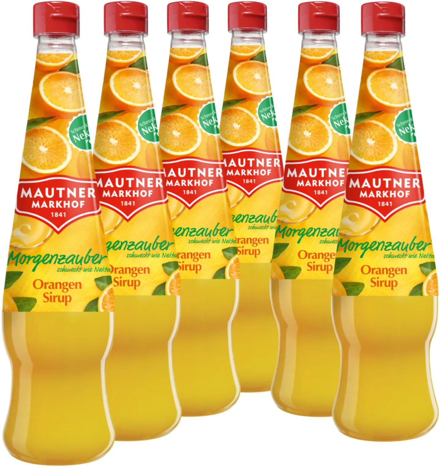 6 × Mautner Markhof Morgenzauber Sirup Orange