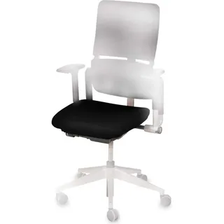 TexDeko Bezug für Bürostuhl - Husse für Bürodrehstuhl & Schreibtischstuhl, Chefsessel, Bürosessel „one Size fits All“ (schwarz) - Schwarz