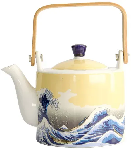 Tokyo Design Studio Porzellan Teekanne KAWAII HOKUSAI - 0,8 l