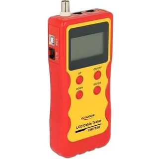 DeLock LCD Kabeltester RJ45 / RJ12 / BNC / USB