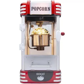 Sogo Human Technology PAL-SS-11350 Popcorn-Maker Silber-Rot