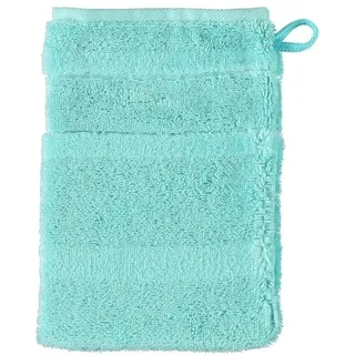 CAWÖ Noblesse2 Uni 1002 Waschhandschuh 16 x 22 cm türkis