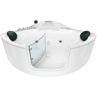 AcquaVapore Whirlpool-Badewanne 140 x 140 cm (W60H-TH-SC)