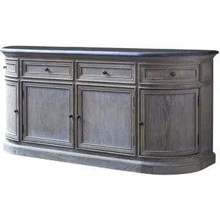 Tikamoon Badezimmermöbel aus Eichenholz mit Doppelwaschbecken Louise 180 cm