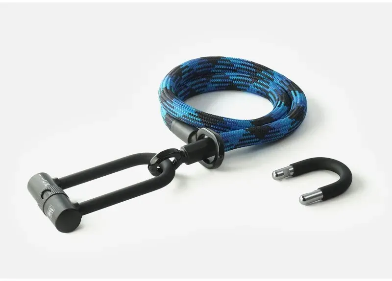 Tex-Lock Bügelschloß mit Textilseil Eyelet 100 U/X morpho blue