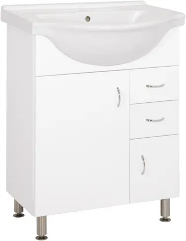Keramia Pro Waschtisch mit Unterschrank 60x50 cm weiß PRO60DV