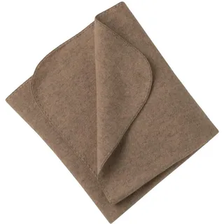 Engel - Baby-Decke mit Muschelkante, - Decke Gr 80 x 100% cm, braun