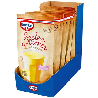 Dr. Oetker Seelenwärmer Pudding Vanille für 150 ml Wasser, 10er Pack