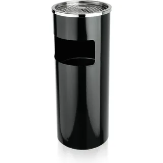 Was Germany - Standascher, Ø 25 cm, pulverbeschichteter Stahl schwarz/Edelstahl