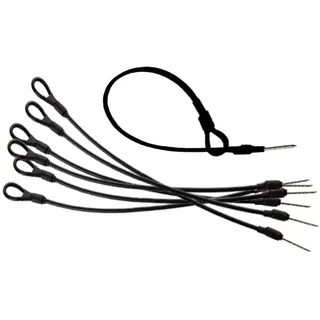 100 Stahlschlaufen 18 cm schwarz für Hartetiketten Warensicherungsetiketten Warensicherung Artikelsicherung