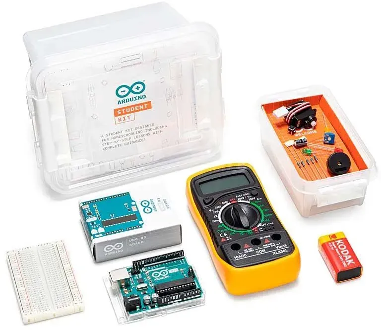 Arduino Student Kit, Elektronik-Lernset, UNO rev3, 25 Stunden Übungen, 62 teiliig, ab 11 Jahre