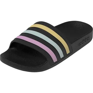 Adidas Adilette Aqua Slides Kids Schiebe-Sandalen, core Black/orange Tint/Halo Mint, 23 EU