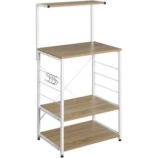 Woltu Küchenregal Standregal Mikrowellenhalter Bäcker Regal Haushaltsregal, - WOLTU