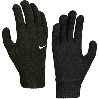 Nike Swoosh Knit 2.0 Strick-Handschuhe 010 black/white S/M