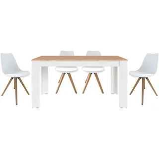 byLIVING Tischgruppe (Tisch - 4 Stühlen in mehreren Farben und Größen erhältlich