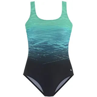 LASCANA Badeanzug Damen Blau/Grün 38 Cup F
