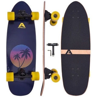 Apollo Midi Longboard Surfskate Pro Miami Sunset