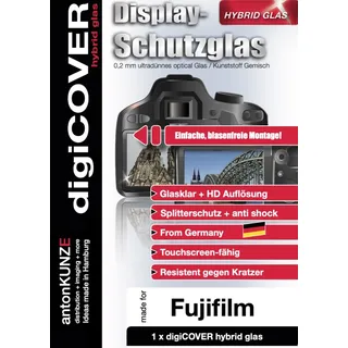 digiCover Hybrid Glas Displayschutz passgenau für FUJIFIM X-T50