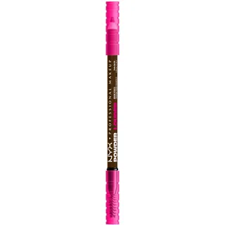 NYX Professional Makeup Powder Louder Brow Pencil, Mit voluminisierendem Mikrofiber für voller aussehende Augenbrauen, Vegane Formel, Farbton: Espresso