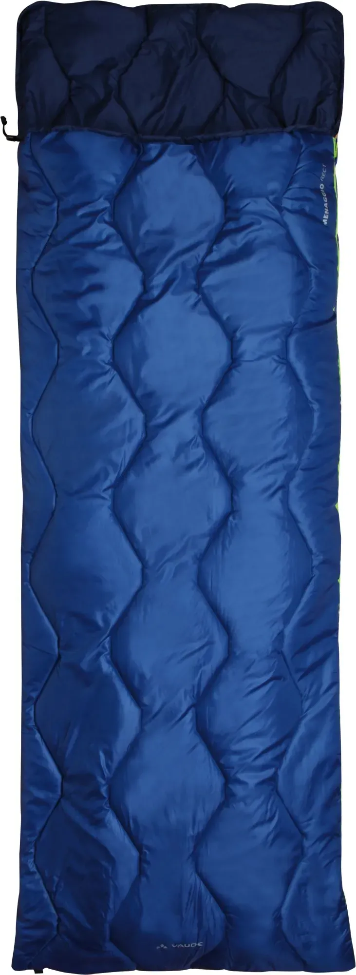 VauDe SE Menaggio 600 Deckenschlafsack (Herren bis +9°C / max. Körpergröße 185cm / Gewicht 1,2kg) - RV links - royal