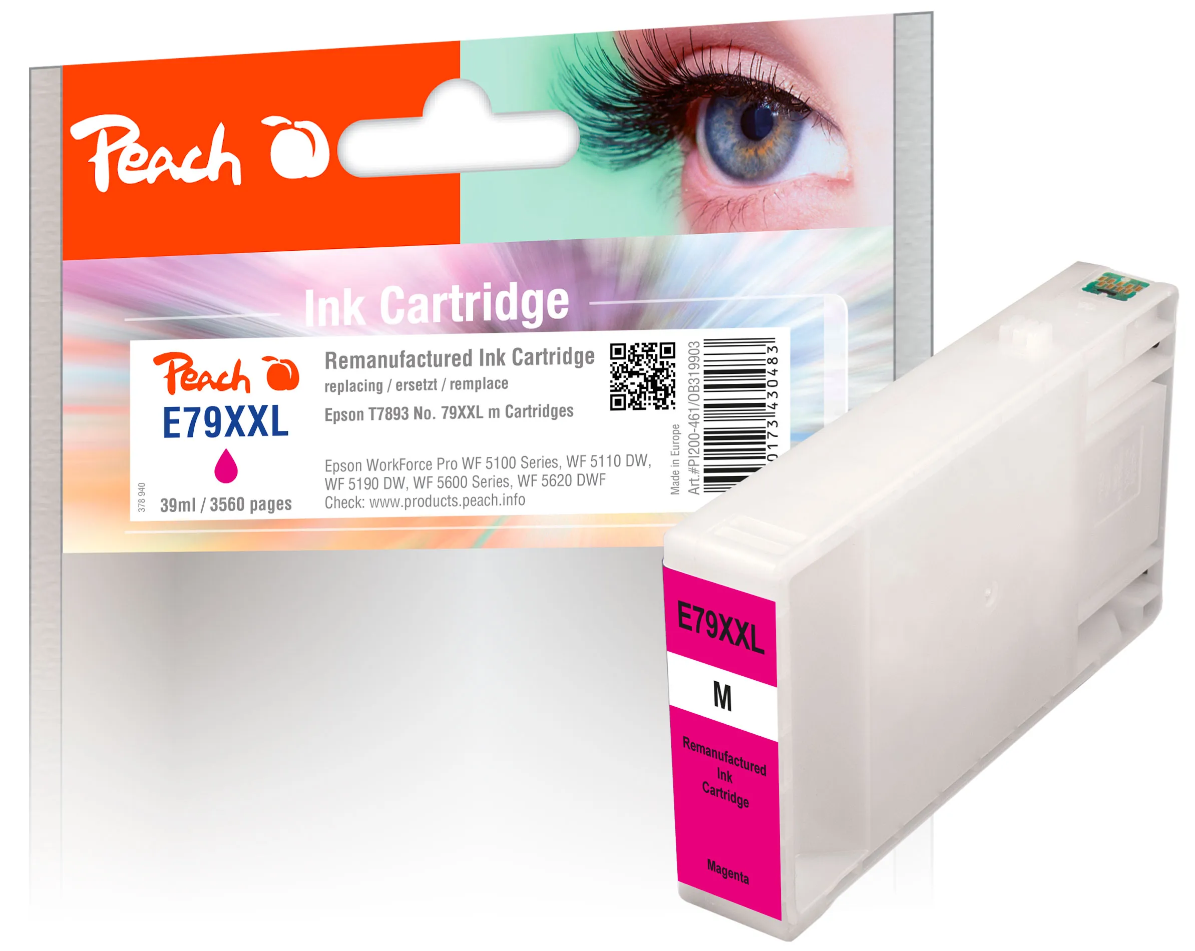 Peach Tintenpatrone XXL magenta kompatibel zu Epson No. 79XXL m, C13T78934010
