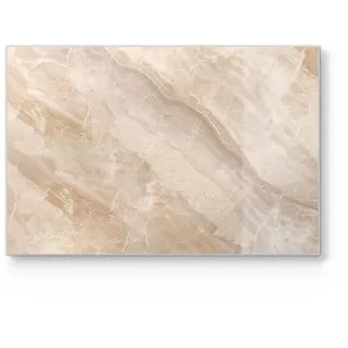 deqori Schneidebrett aus Glas | groß 30x20 cm | Motiv "Helle Marmorfläche" | Design Schneideplatte für Küche | Frühstücksbrett antibakteriell & rutschfest | Glasplatte & Servierplatte