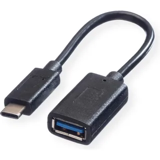 Value USB-Kabel USB 3.2 Gen1 (USB 3.0 / USB 3.1 Gen1) USB-C® Stecker, USB-A Buchse 0.15m Schwarz 11