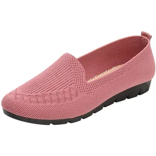 Barfußschuhe Damen Ballerina Elegant Sportlich Leicht Trachtenschuhe Sommerschuhe Bequem Breite Füße Dünne Sohle Sommer Stoffschuhe Barfuß Ballerina Flach Atmungsaktiv Schwarz Ballerinas Mokassins - 39 EU