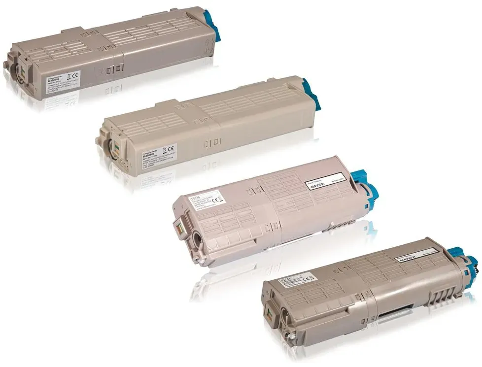 Multipack kompatibel zu OKI 46490608 enthält 4x Tonerkartusche