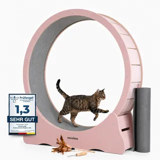 noviclass Katzenlaufrad Baghira Groß 120 cm Pink/Rosa