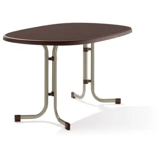 champagner/schieferdekor mocca oval